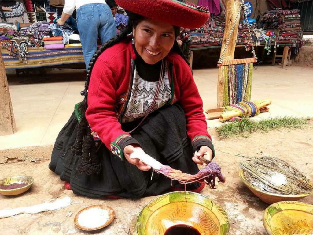 Chinchero weaving demonstration